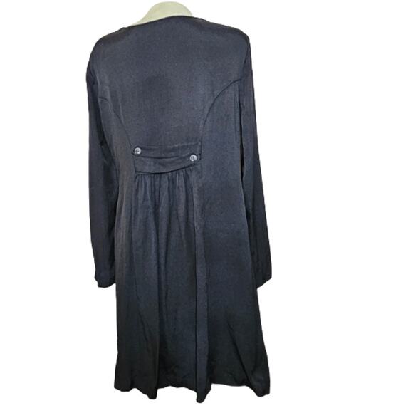 Black Long Sleeve Loose Maternity Tunic Size Small - Picture 2 of 5